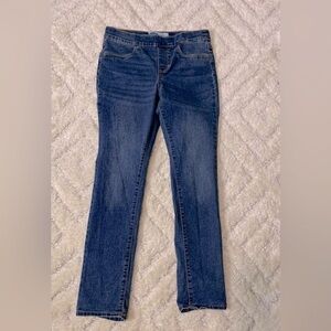 Old Navy girls skinny built in tough pull on blue jeans XL/14